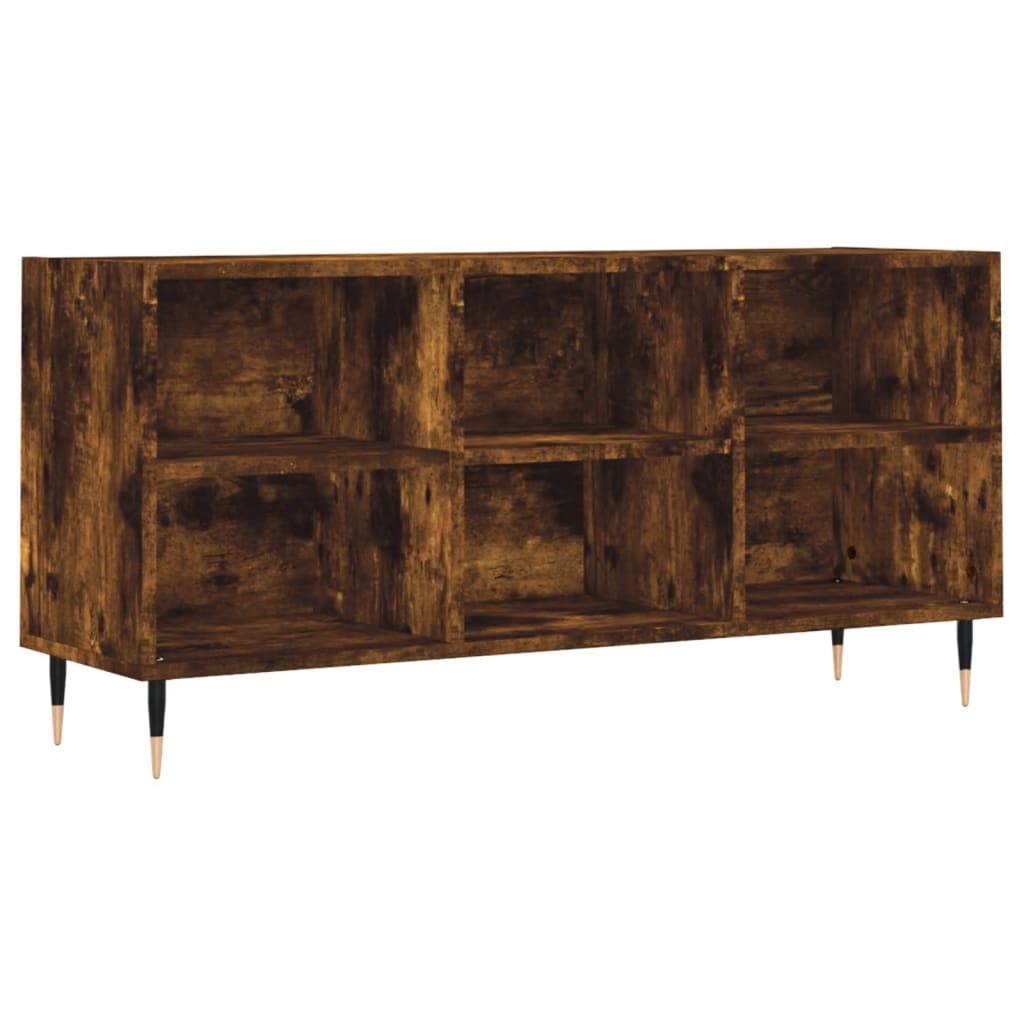 vidaXL Tv-meubel 103,5x30x50 cm bewerkt hout gerookt eikenkleurig