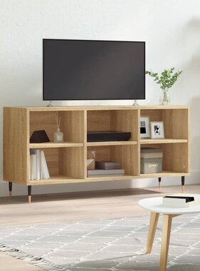 vidaXL Tv-meubel 103,5x30x50 cm bewerkt hout sonoma eikenkleurig