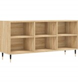 vidaXL Tv-meubel 103,5x30x50 cm bewerkt hout sonoma eikenkleurig