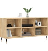 vidaXL Tv-meubel 103,5x30x50 cm bewerkt hout sonoma eikenkleurig