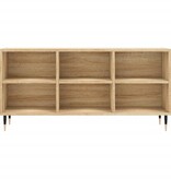vidaXL Tv-meubel 103,5x30x50 cm bewerkt hout sonoma eikenkleurig