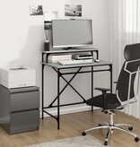 vidaXL Bureau 80x50x90 cm bewerkt hout en ijzer grijs sonoma eiken