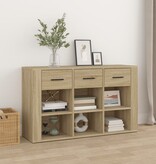 vidaXL Dressoir 100x30x59,5 cm bewerkt hout sonoma eikenkleurig