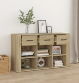 vidaXL Dressoir 100x30x59,5 cm bewerkt hout sonoma eikenkleurig