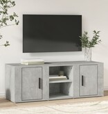 vidaXL Tv-meubel 100x31,5x35 cm bewerkt hout betongrijs