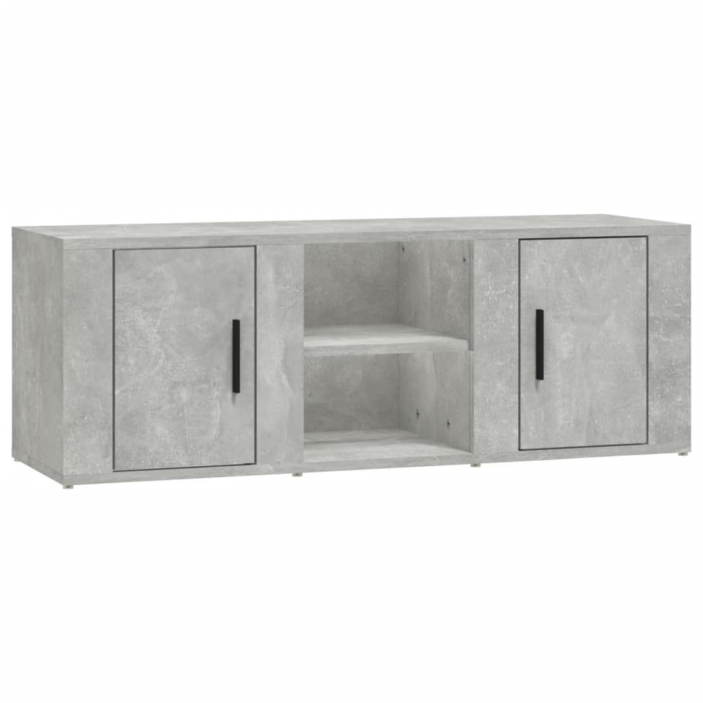vidaXL Tv-meubel 100x31,5x35 cm bewerkt hout betongrijs