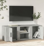 vidaXL Tv-meubel 100x31,5x35 cm bewerkt hout betongrijs