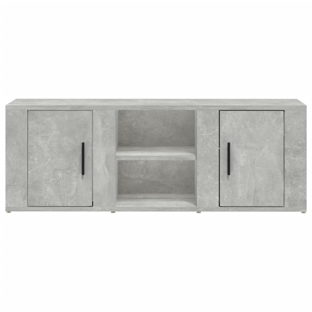 vidaXL Tv-meubel 100x31,5x35 cm bewerkt hout betongrijs
