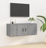 vidaXL Tv-wandmeubel 100x34,5x40 cm grijs sonoma eikenkleurig