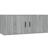 vidaXL Tv-wandmeubel 100x34,5x40 cm grijs sonoma eikenkleurig