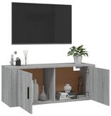 vidaXL Tv-wandmeubel 100x34,5x40 cm grijs sonoma eikenkleurig