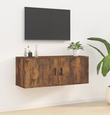 vidaXL Tv-wandmeubel 100x34,5x40 cm gerookt eikenkleurig