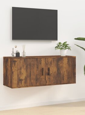 vidaXL Tv-wandmeubel 100x34,5x40 cm gerookt eikenkleurig