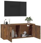 vidaXL Tv-wandmeubel 100x34,5x40 cm gerookt eikenkleurig