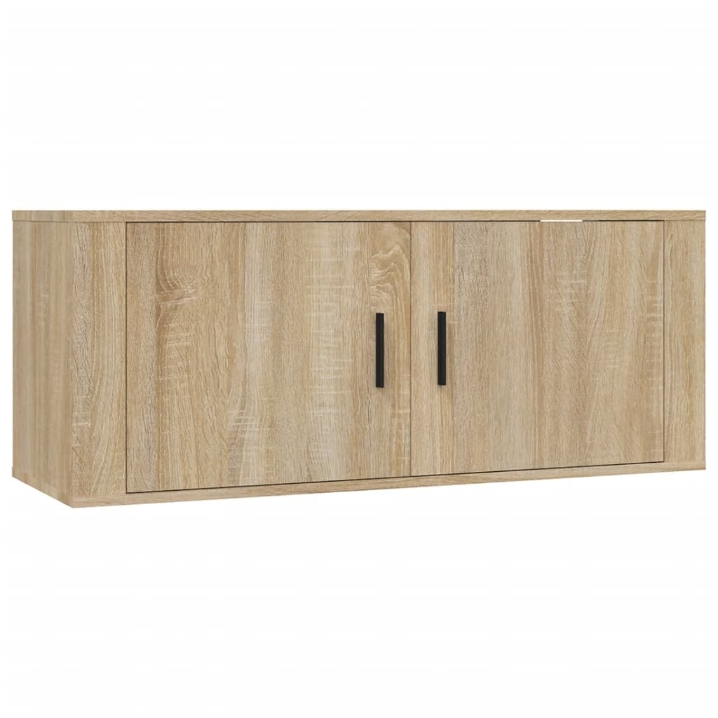 vidaXL Tv-wandmeubel 100x34,5x40 cm sonoma eikenkleurig