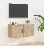 vidaXL Tv-wandmeubel 80x34,5x40 cm sonoma eikenkleurig
