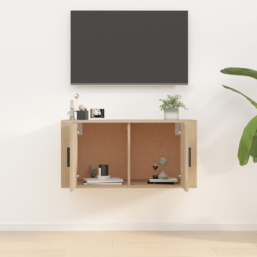 vidaXL Tv-wandmeubel 80x34,5x40 cm sonoma eikenkleurig