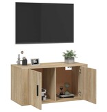 vidaXL Tv-wandmeubel 80x34,5x40 cm sonoma eikenkleurig