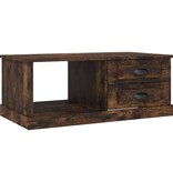 vidaXL Salontafel 90x50x35 cm bewerkt hout gerookt eikenkleurig