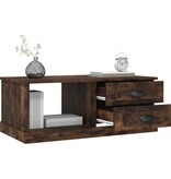 vidaXL Salontafel 90x50x35 cm bewerkt hout gerookt eikenkleurig