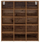 vidaXL Schoenenkast met plank Oud hout 103x30x51 cm Bewerkt hout