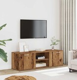 vidaXL Tv-meubel 120x34x37 cm bewerkt hout oud houtkleurig