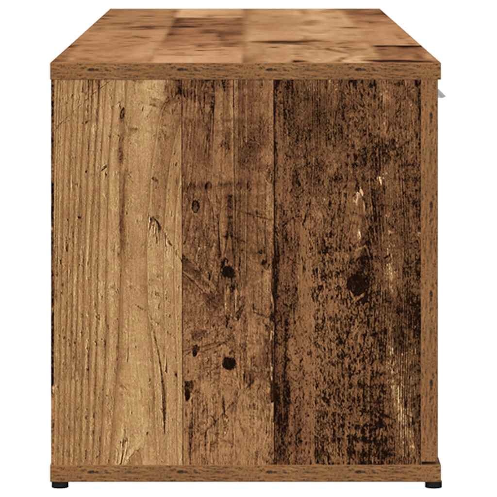 vidaXL Tv-meubel 120x34x37 cm bewerkt hout oud houtkleurig