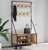 vidaXL Kledingrek met schoenenrek 100x41x184 cm sonoma eikenkleurig