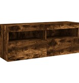 VidaXL Tv-wandmeubel met LED-verlichting 100x30x40 cm gerookt eiken