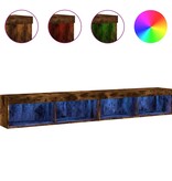 VidaXL Tv-meubels met LED-verlichting 2 st 100x30x30 cm gerookt eiken