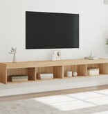 VidaXL Tv-meubels met LED-verlichting 2 st 100x30x30 cm sonoma eiken