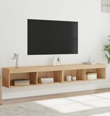 VidaXL Tv-meubels met LED-verlichting 2 st 100x30x30 cm sonoma eiken