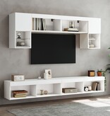VidaXL Tv-meubel met LED-verlichting 100x30x30 cm wit