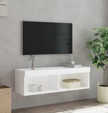 VidaXL Tv-meubel met LED-verlichting 100x30x30 cm wit