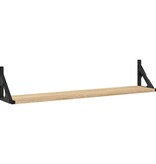 VidaXL Wandschappen 2 st 80x15x15,5 cm bewerkt hout sonoma eikenkleur