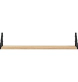 VidaXL Wandschappen 2 st 80x15x15,5 cm bewerkt hout sonoma eikenkleur