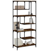 VidaXL Boekenkast 81x36x176 cm bewerkt hout gerookt eikenkleurig