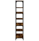 VidaXL Boekenkast 81x36x176 cm bewerkt hout gerookt eikenkleurig