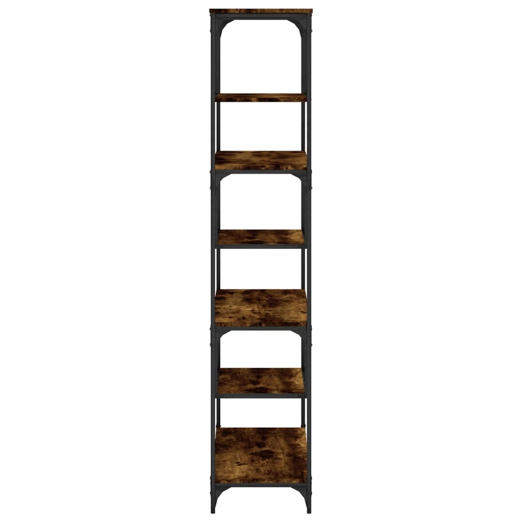 VidaXL Boekenkast 81x36x176 cm bewerkt hout gerookt eikenkleurig