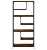 VidaXL Boekenkast 81x36x176 cm bewerkt hout gerookt eikenkleurig