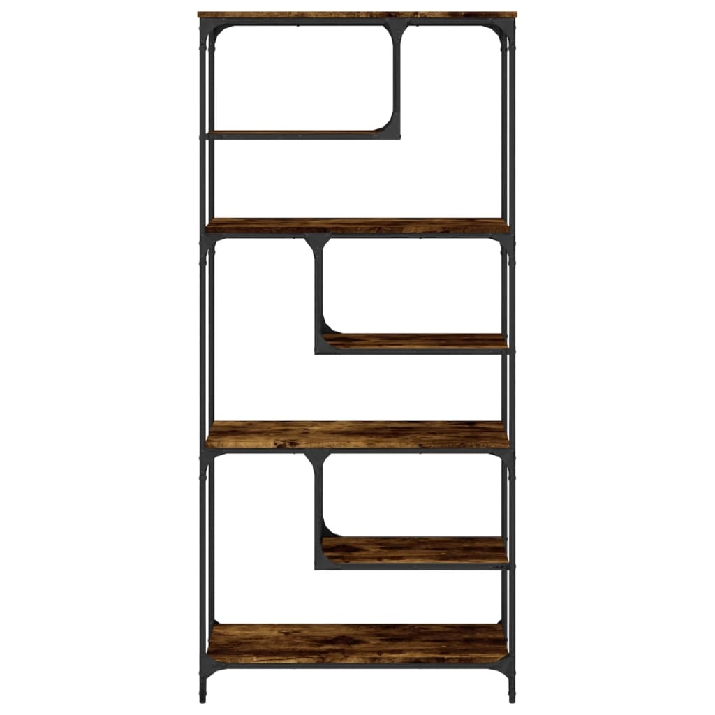VidaXL Boekenkast 81x36x176 cm bewerkt hout gerookt eikenkleurig