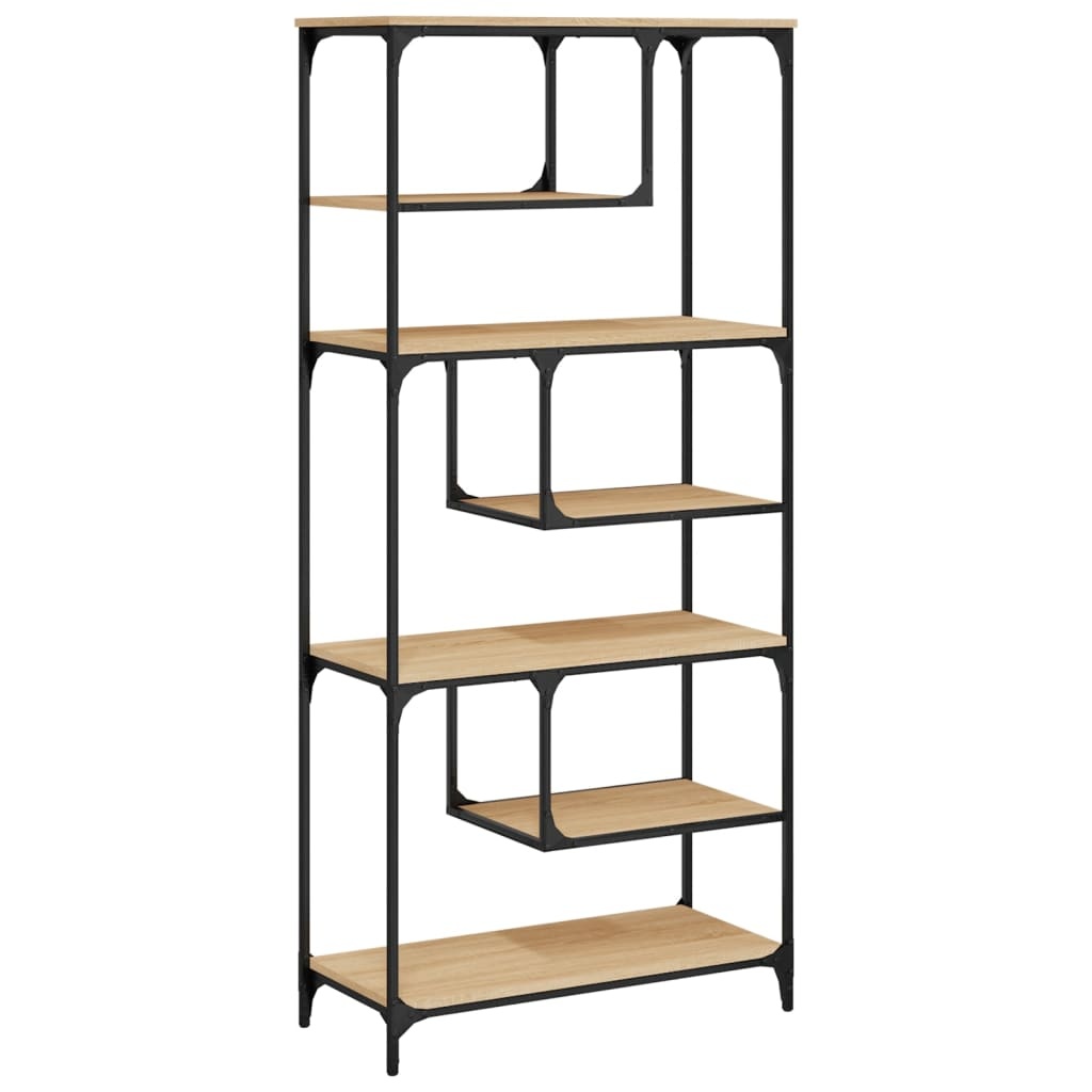 VidaXL Boekenkast 81x36x176 cm bewerkt hout sonoma eikenkleurig