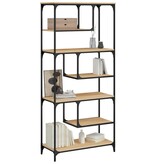 VidaXL Boekenkast 81x36x176 cm bewerkt hout sonoma eikenkleurig