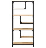 VidaXL Boekenkast 81x36x176 cm bewerkt hout sonoma eikenkleurig
