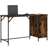 VidaXL Bureau 131x48x75 cm bewerkt hout gerookt eikenkleurig