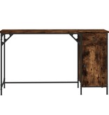 VidaXL Bureau 131x48x75 cm bewerkt hout gerookt eikenkleurig