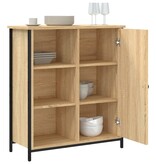 VidaXL Dressoir 70x30x80 cm bewerkt hout sonoma eikenkleurig
