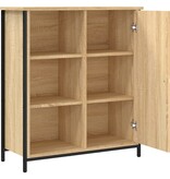 VidaXL Dressoir 70x30x80 cm bewerkt hout sonoma eikenkleurig