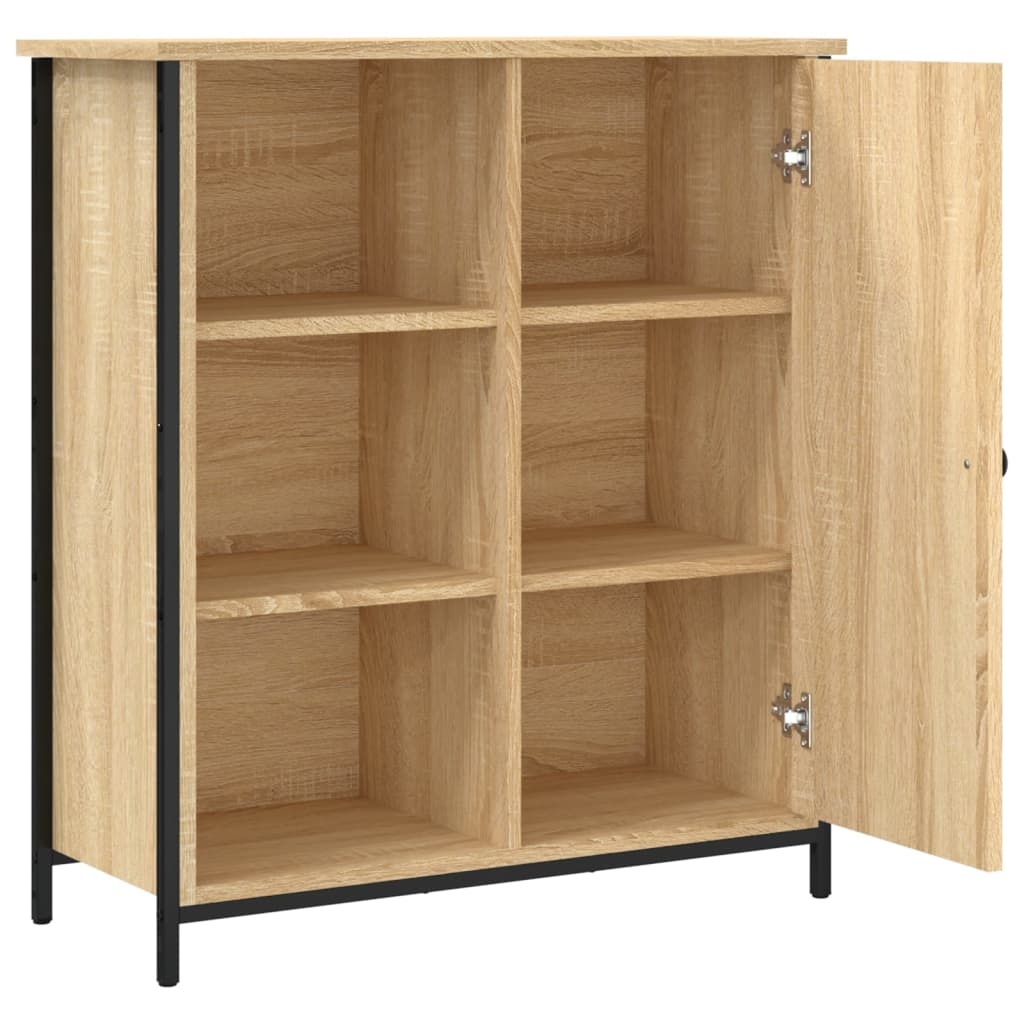 VidaXL Dressoir 70x30x80 cm bewerkt hout sonoma eikenkleurig