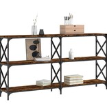 VidaXL Wandtafel 156x28x80,5 cm bewerkt hout gerookt eikenkleurig